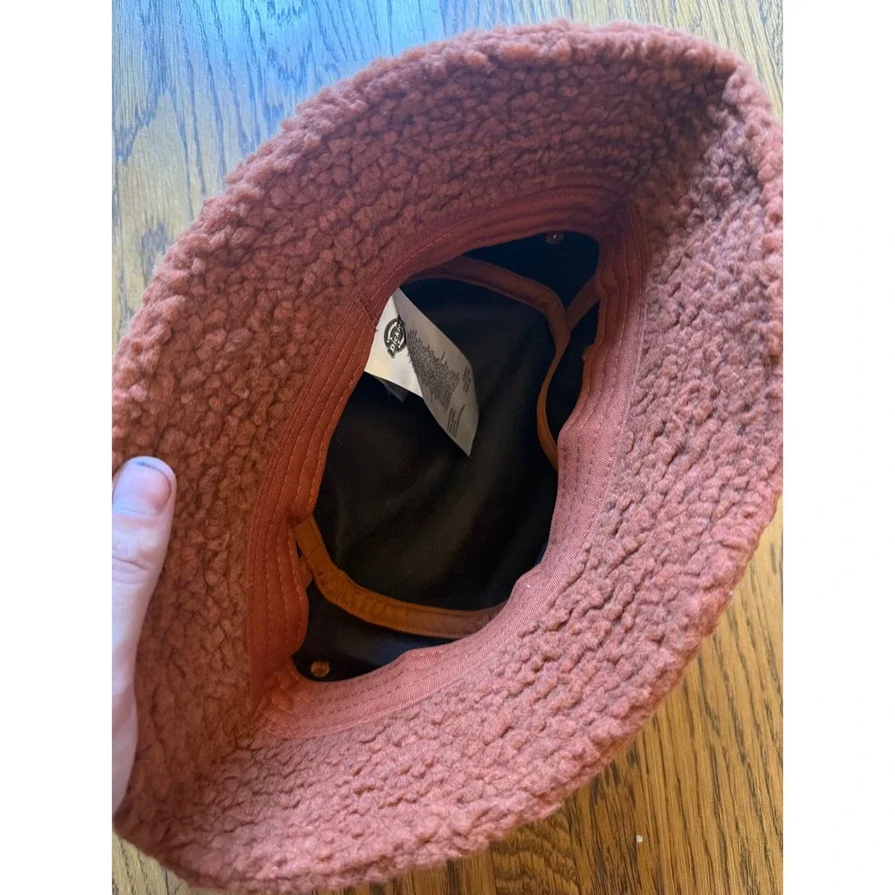 Dickies Mens Sherpa Fleece Bucket Hat Rust Orange WHR14IE L/XL NWT